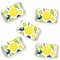 Big Dot of Happiness Let’s Rally - Pickleball - Mini Candy Bar Wrapper Stickers - Birthday or Retirement Party Small Favors - 40 Count